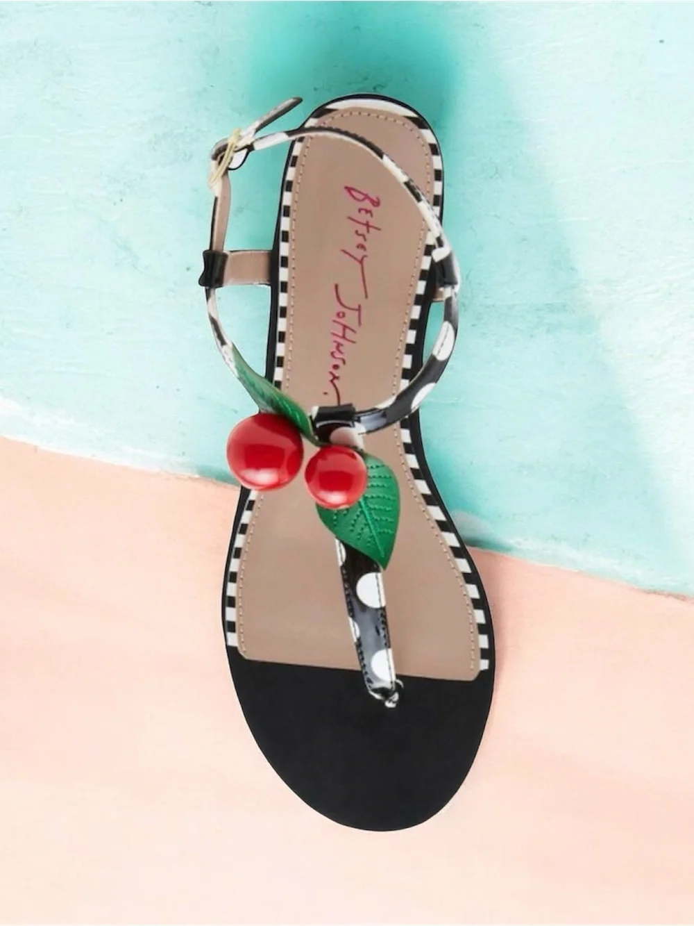 Brand New ~ Betsey Johnson Asbury Cherry Sandals ~ Size 10